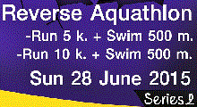 Reverse Aquathlon ทีมผลัด 28 มิ.ย.2558