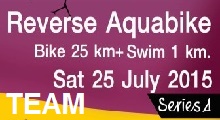 Reverse Aquabike Bike 25 k+Swim1 k   ทีมผลัด 25 ก.ค. 58
