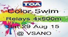 TOA Color Swim Relays 29 Aug 2015 (สมัครแบบทีม 4 คน)