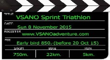 VSANO Sprint Triathlon 8 Nov 15 (เดี่ยว) เต็ม