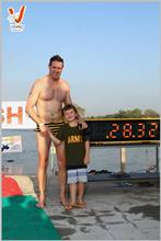 Mr.Sigi Hill, the winner, Open Water Swim, VSANO Adventure